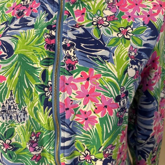 DISNEY PARKS LILLY PULITZER DREAMIN MINNIE FULL ZIP JACKET TOP SIZE XS - Picture 5 of 16